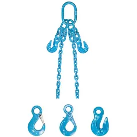 1/2" x 5' - Pewag  Adjustable 2 Leg Chain Sling w/ Sling Hooks - Grade 120