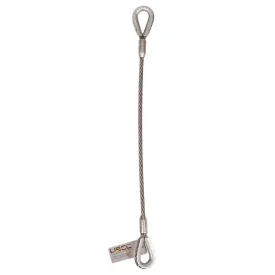 1/4" x 10' Thimble Eye Wire Rope Sling