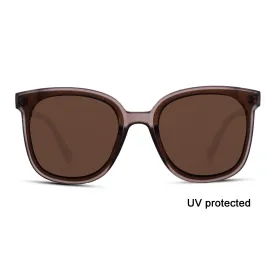 2.5 NVG UV Protected Brown Cateye Sunglasses