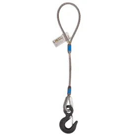 5/8" x 3' Standard Eye & Hook Wire Rope Sling