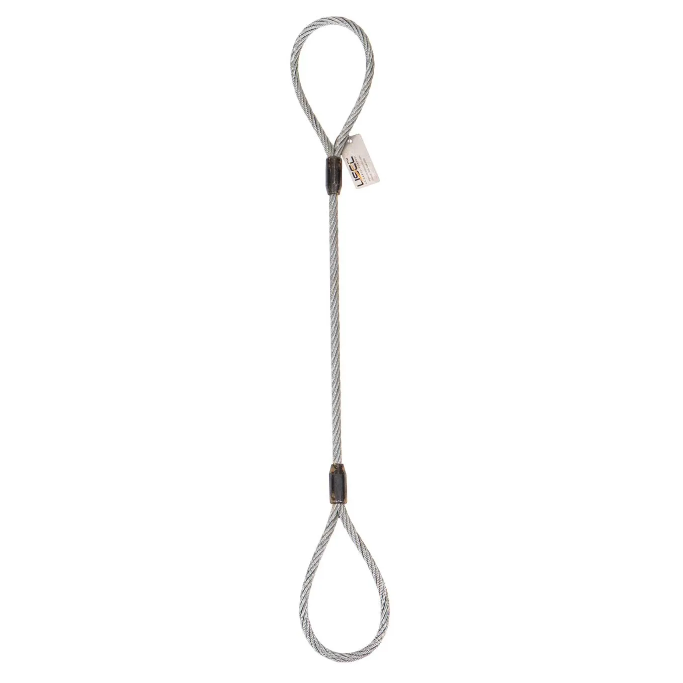 5/8" x 8' Standard Eye Cable Laid Wire Rope Sling | 7x7x7