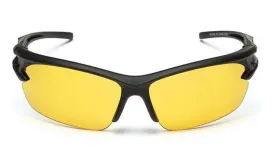 Black Yellow UV Protected Sports Sunglasses