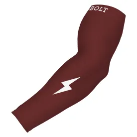 BRUCE BOLT Graduated Compression Premium Arm Sleeve - MAROON