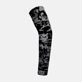 Digital Camo Charcoal Kids Arm Sleeve