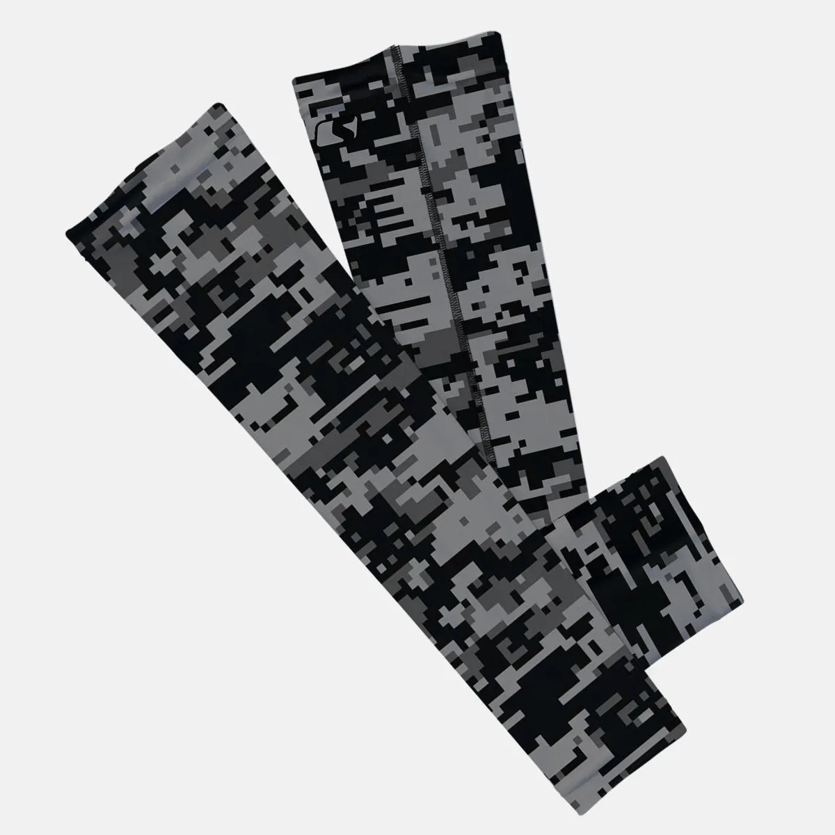Digital Camo Charcoal Kids Arm Sleeve