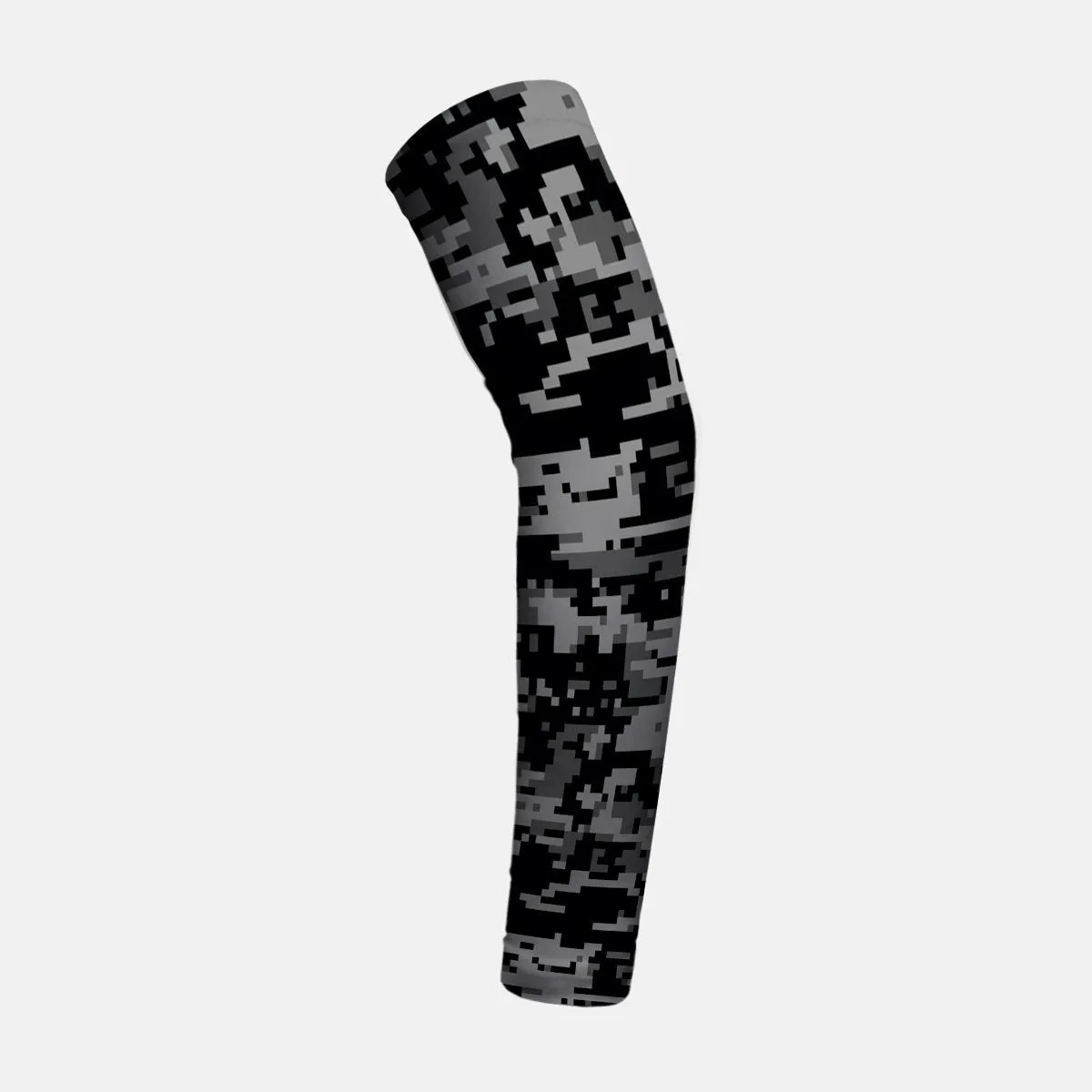 Digital Camo Charcoal Kids Arm Sleeve
