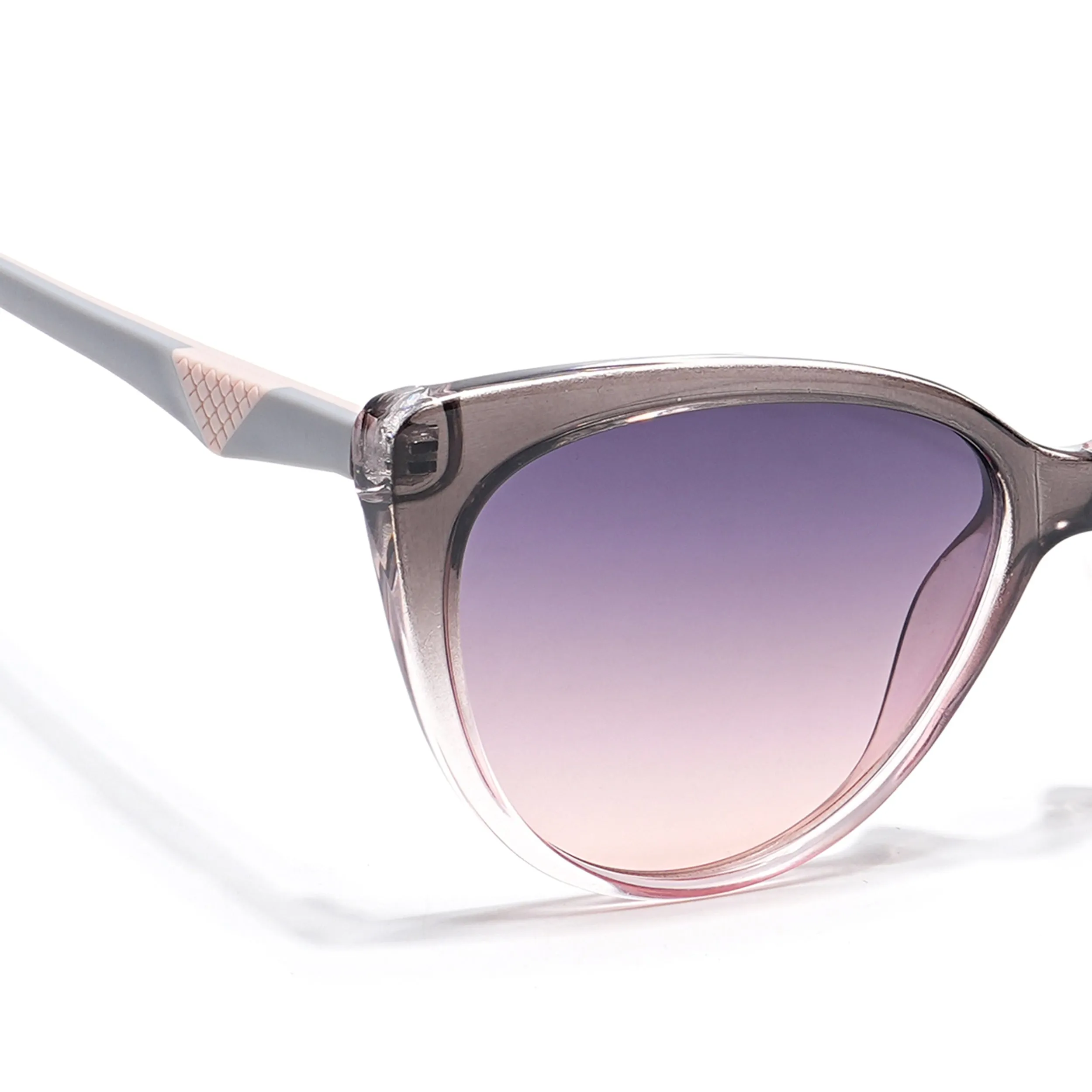 Eyejack Grey & Pink Cateye Sunglasses for Women (35004CL900)