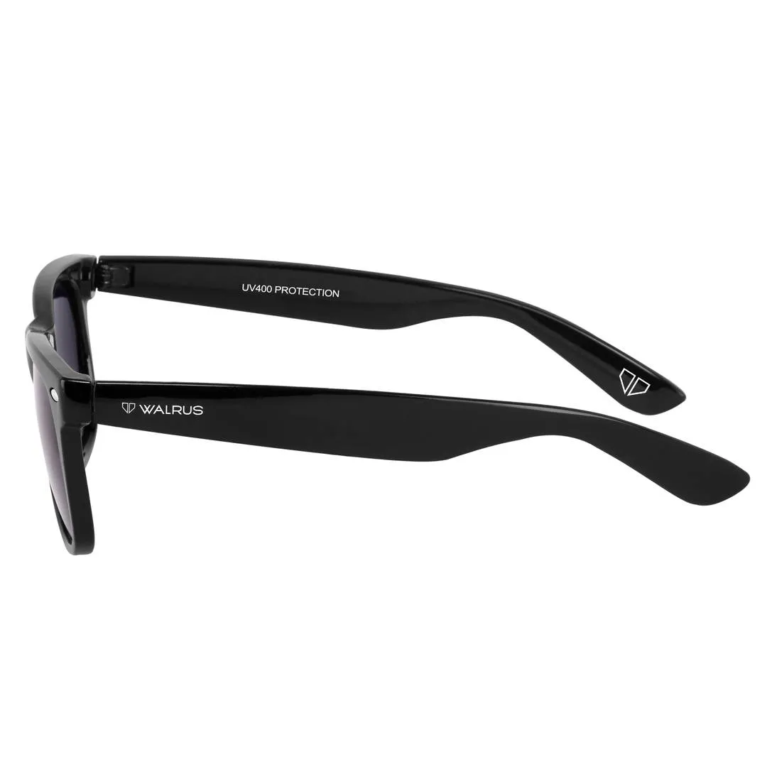 Issac UV Protected Wayfarer Unisex Sunglass (Black)