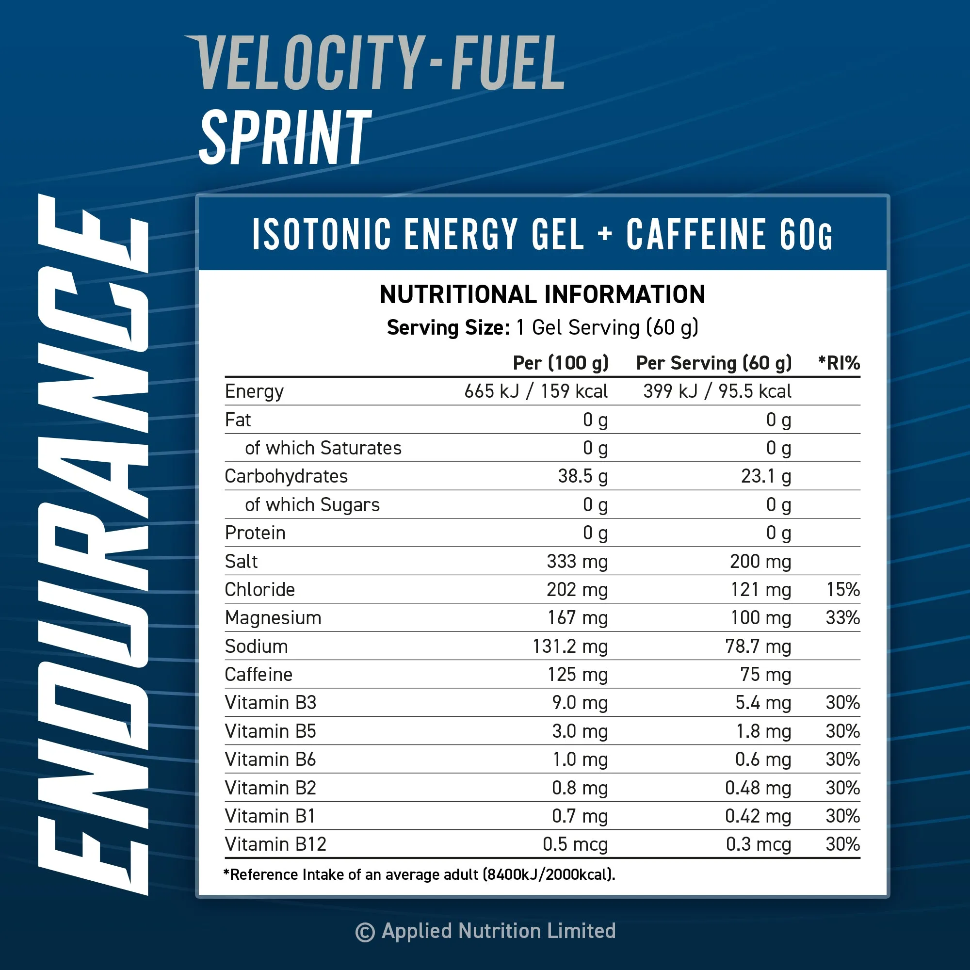 Sprint Energy Gel - With Caffeine