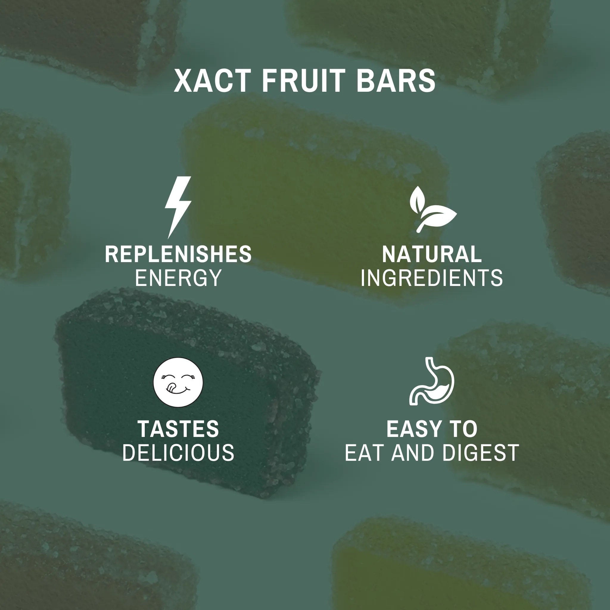 Xact Energy Fruit Bars - Apricot 12 Bars/$30