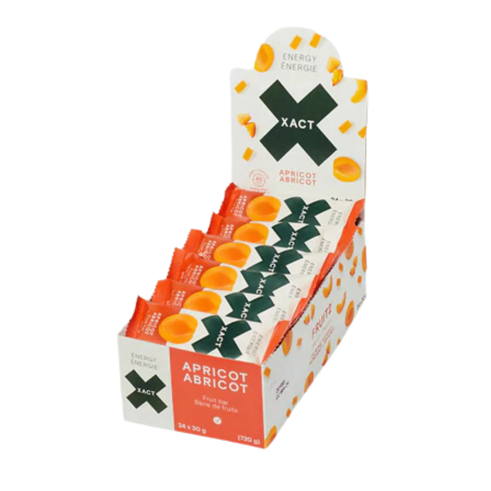 Xact Energy Fruit Bars - Apricot 12 Bars/$30
